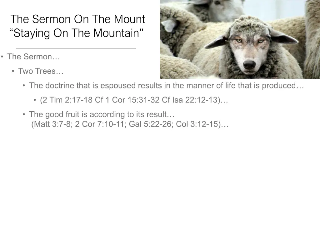 the sermon on the mount staying on the mountain 8