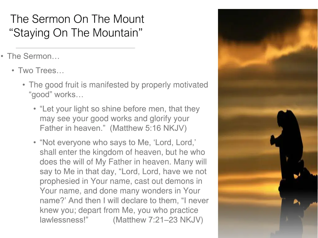 the sermon on the mount staying on the mountain 9