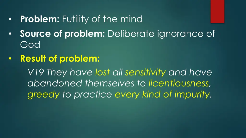 problem futility of the mind source of problem