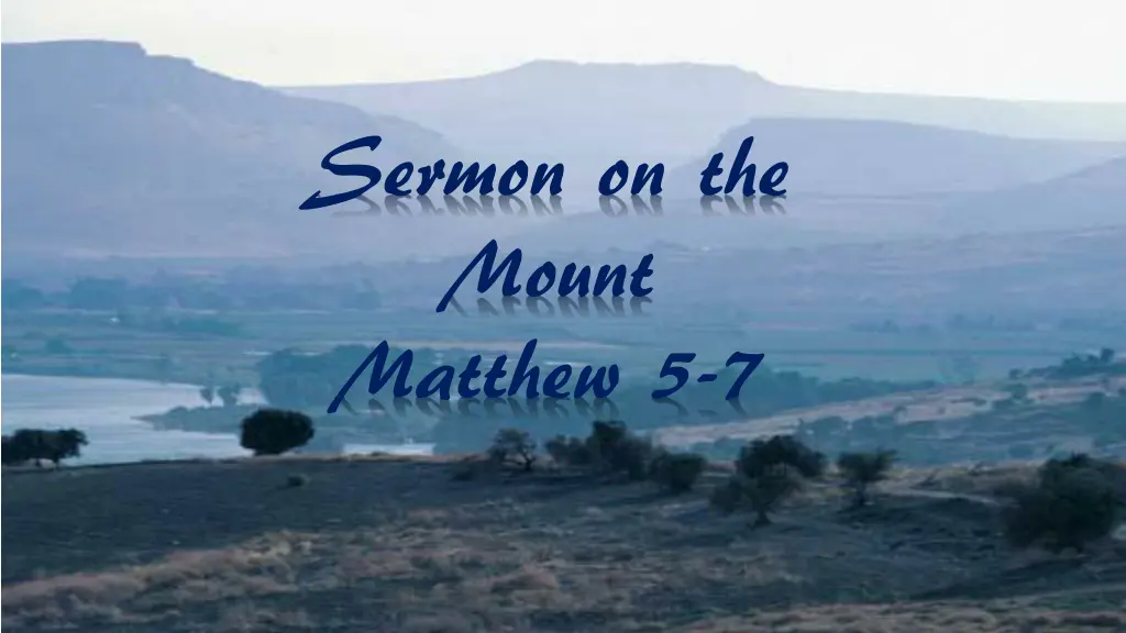 sermon on the mount matthew 5 7