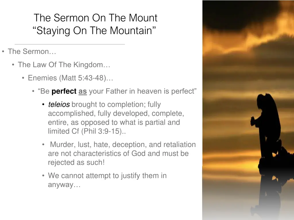 the sermon on the mount staying on the mountain 10