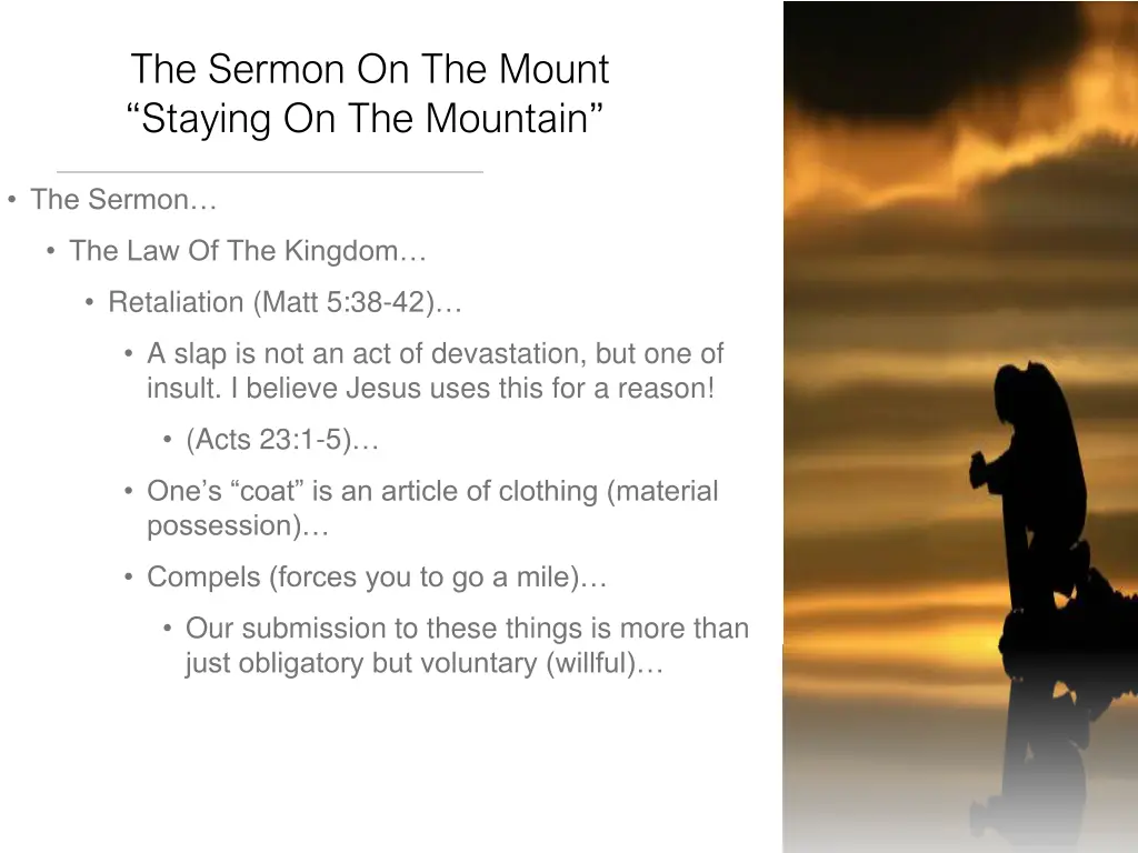 the sermon on the mount staying on the mountain 4