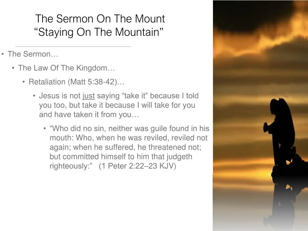 the sermon on the mount staying on the mountain 5