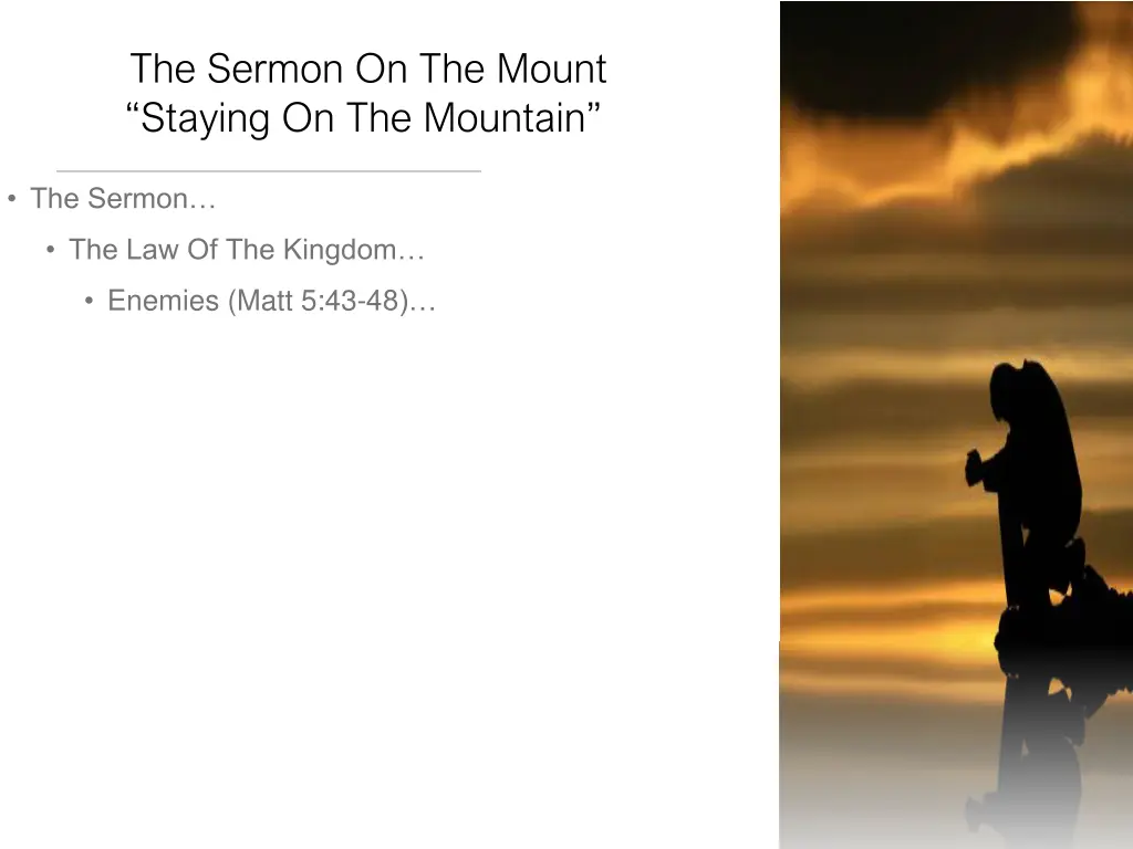 the sermon on the mount staying on the mountain 6