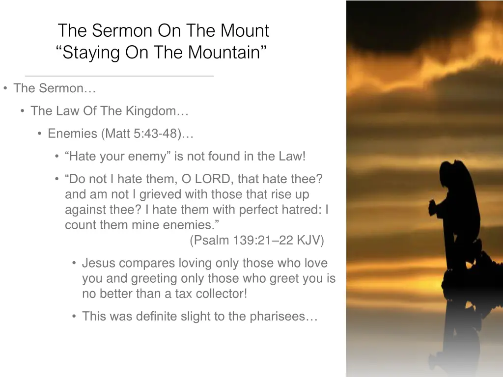 the sermon on the mount staying on the mountain 8