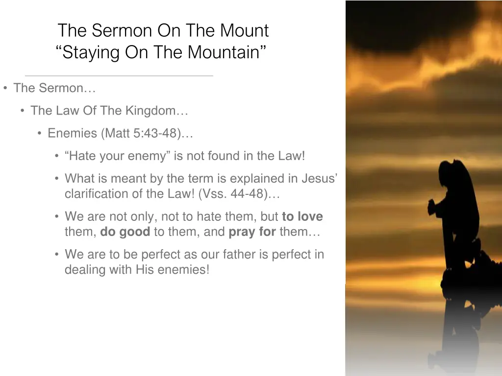 the sermon on the mount staying on the mountain 9