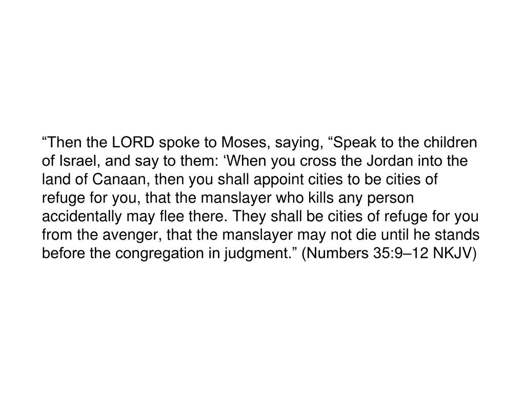 then the lord spoke to moses saying speak