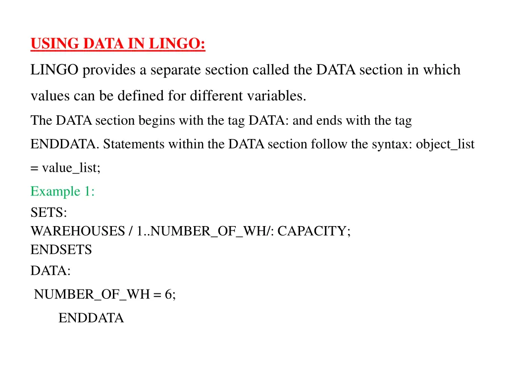 using data in lingo