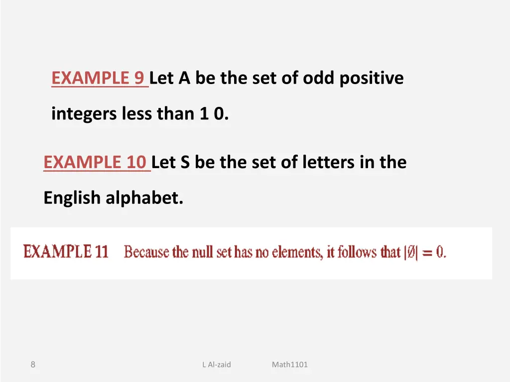 example 9 let a be the set of odd positive