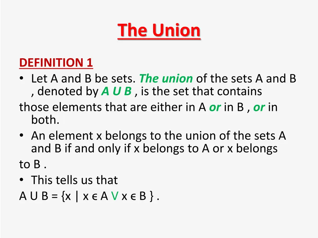 the union