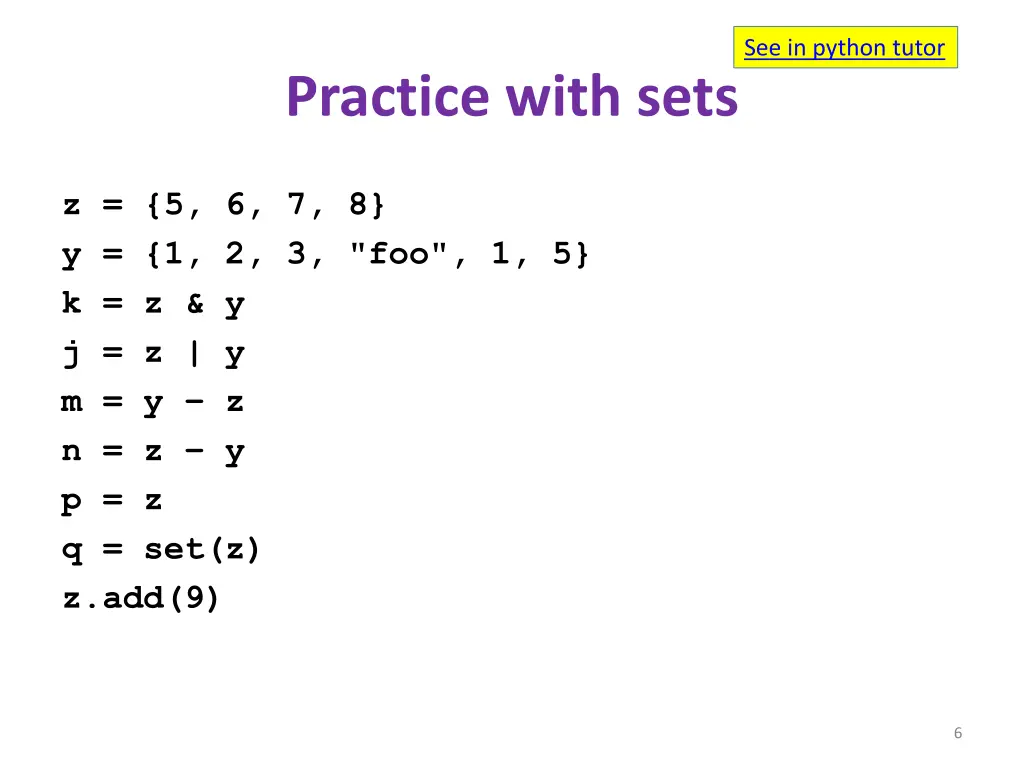 see in python tutor