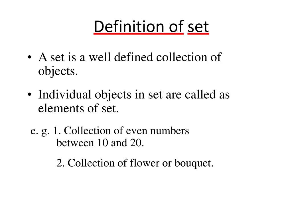 definition of set