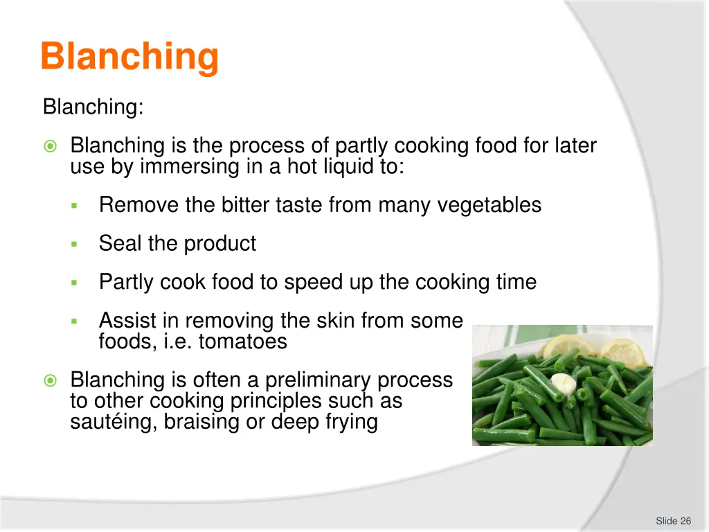 blanching