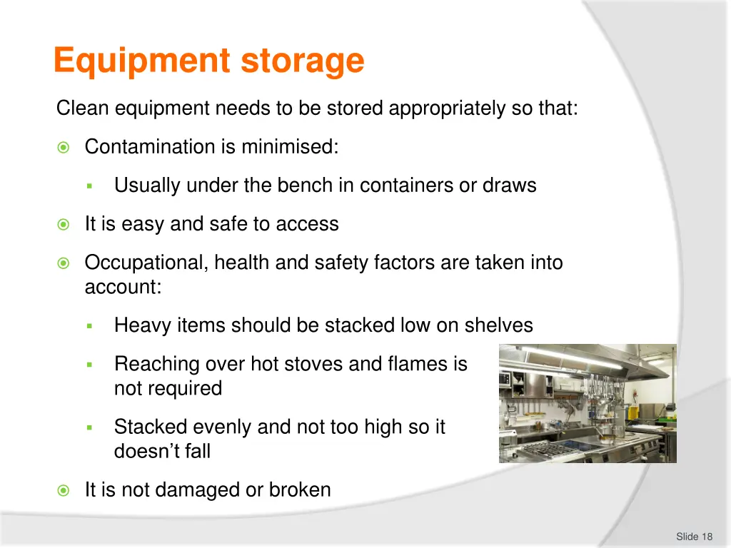 equipment storage