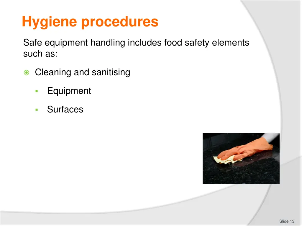hygiene procedures