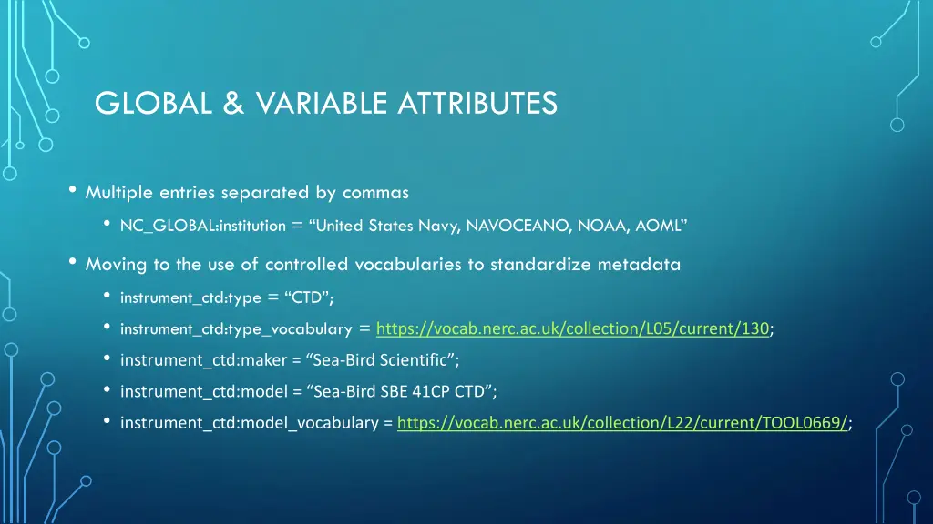 global variable attributes