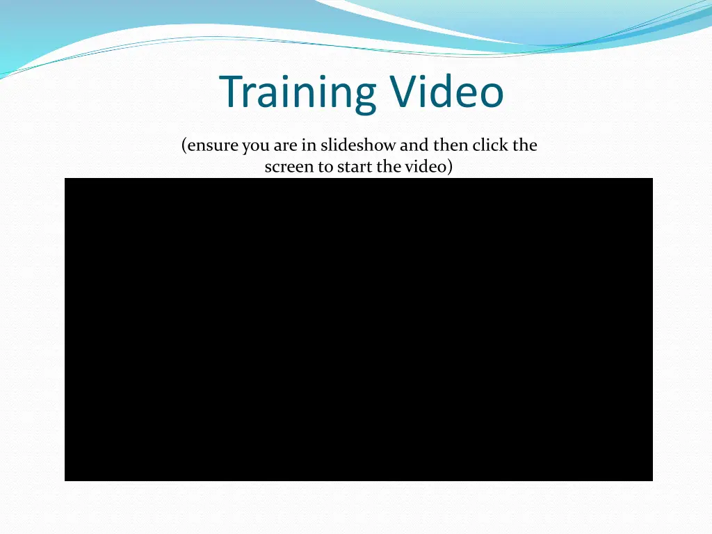 training video