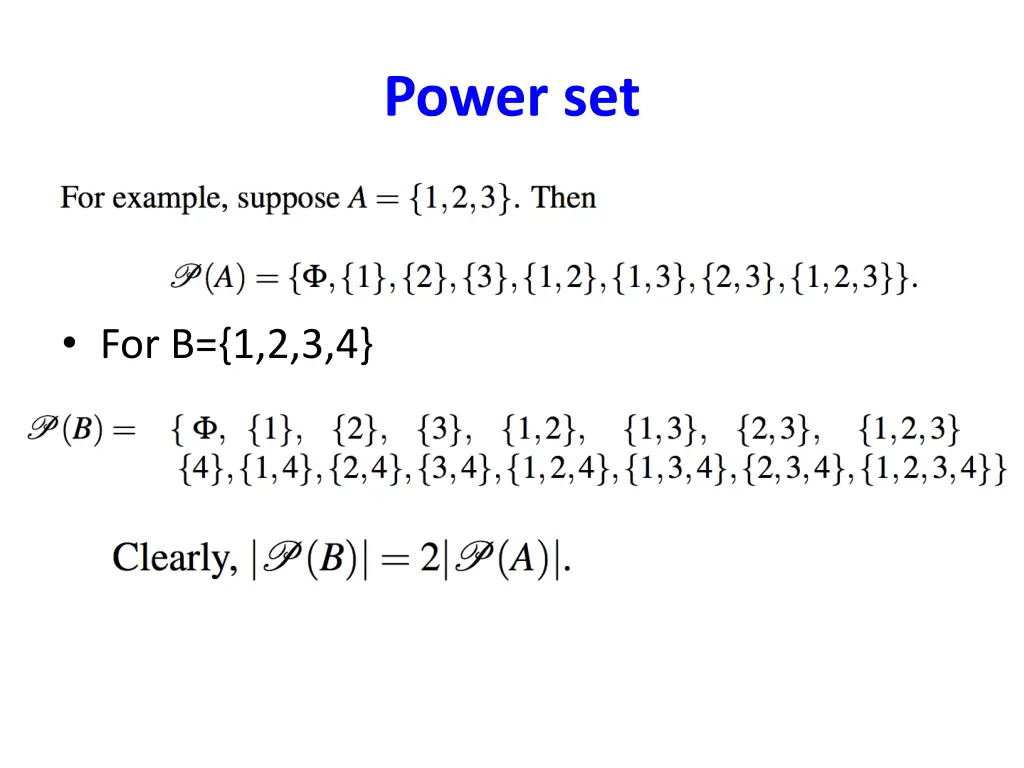 power set 2