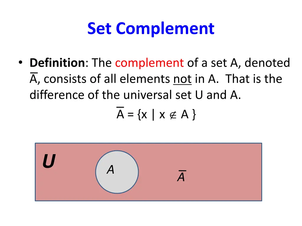 set complement