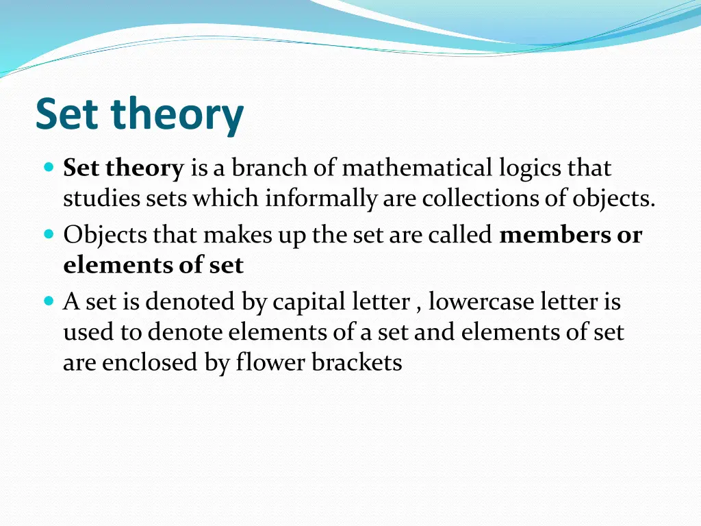 set theory