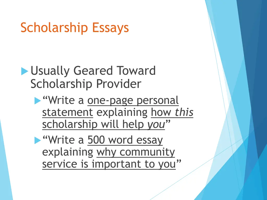 scholarship essays