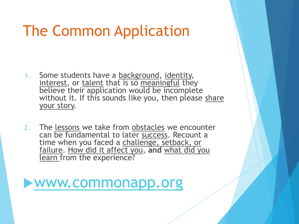 the common application