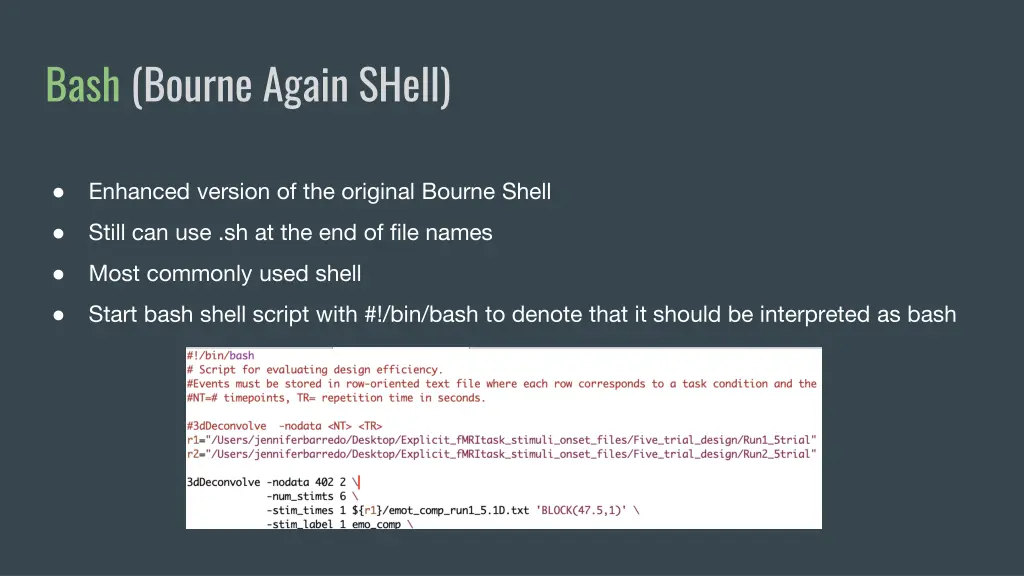 bash bourne again shell