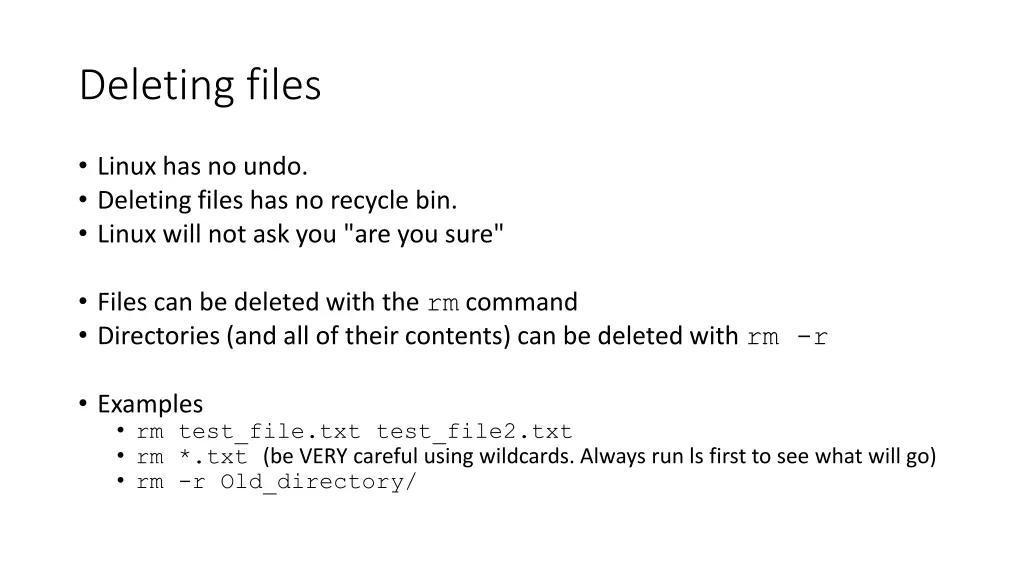 deleting files