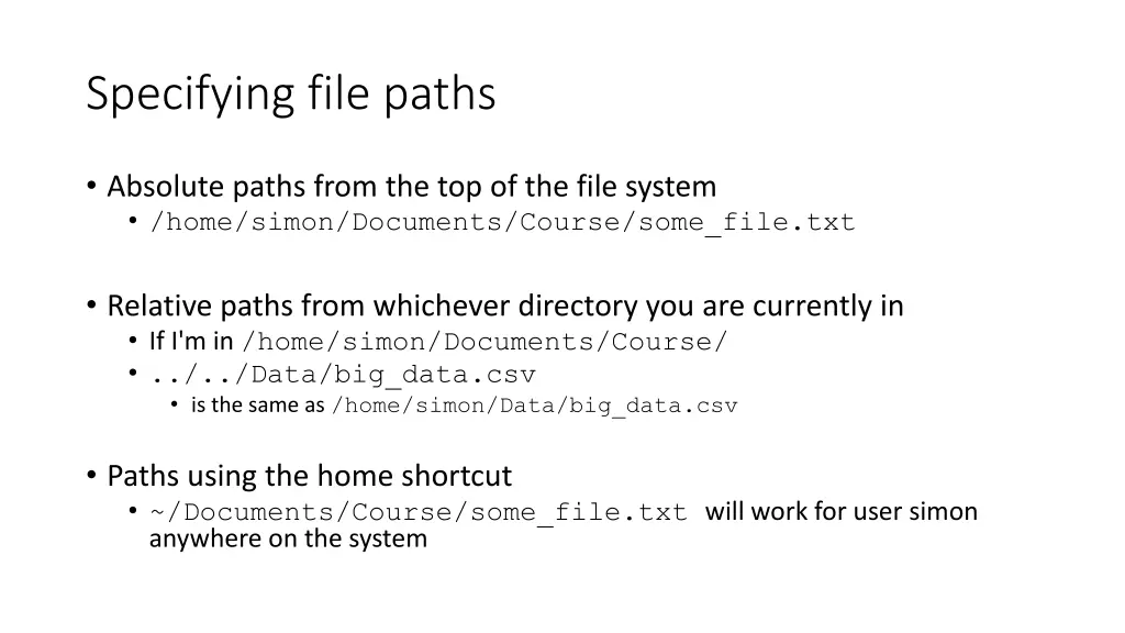 specifying file paths 1