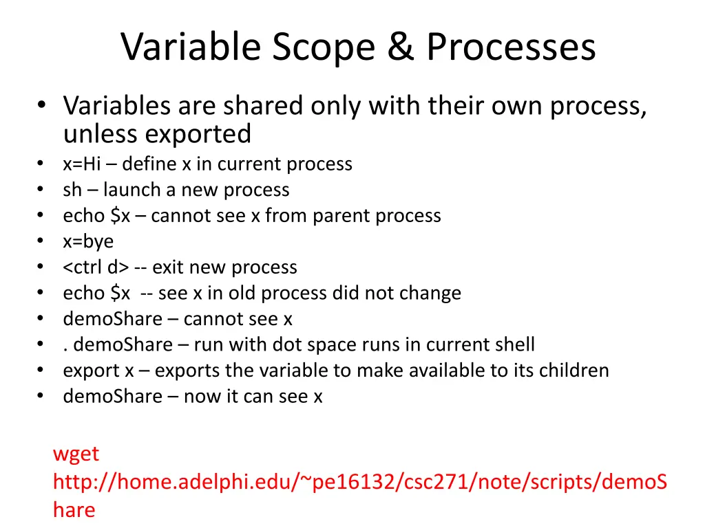 variable scope processes