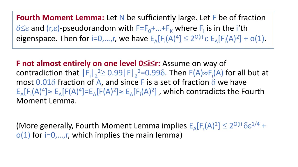 fourth moment lemma let n be sufficiently large