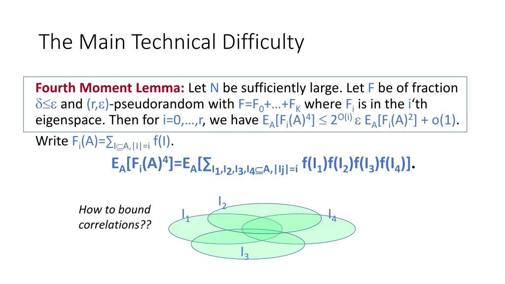 the main technical difficulty