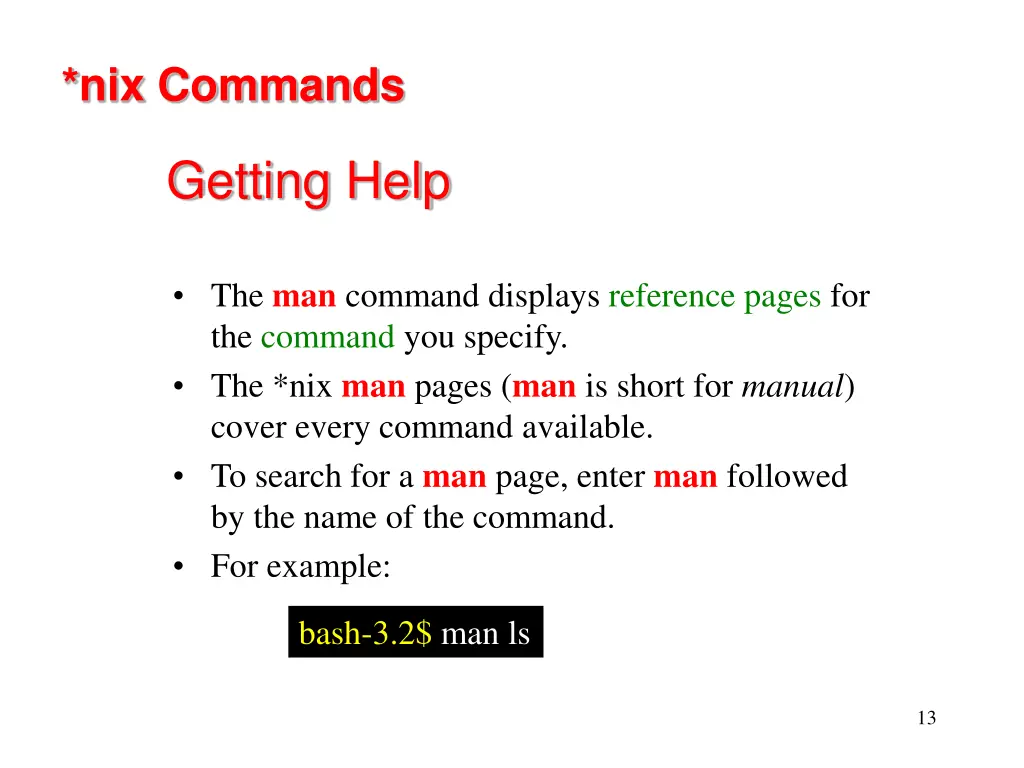 nix commands