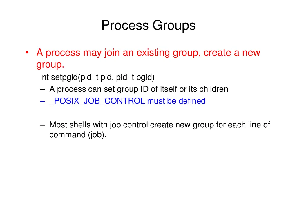 process groups 1