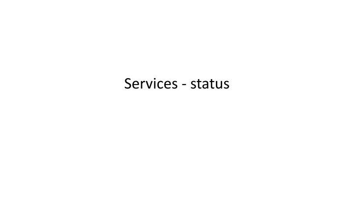 services status