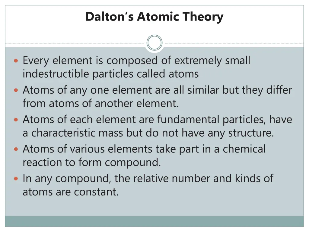 dalton s atomic theory