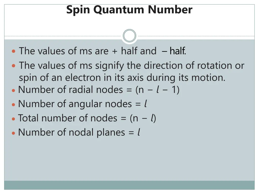 spin quantum number