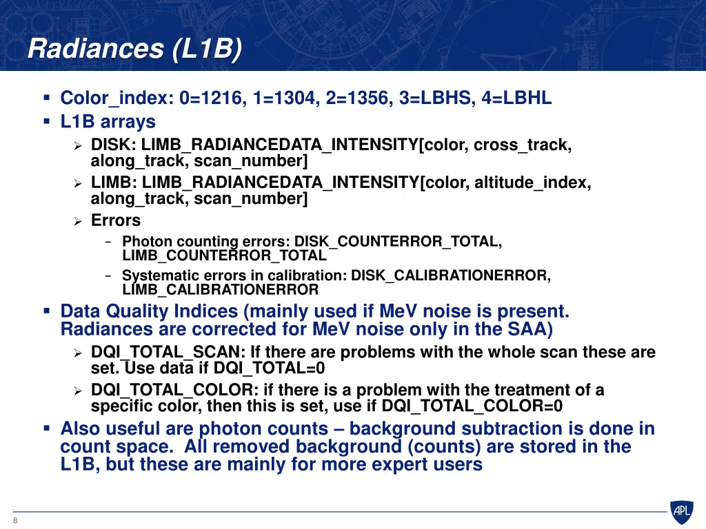 radiances l1b