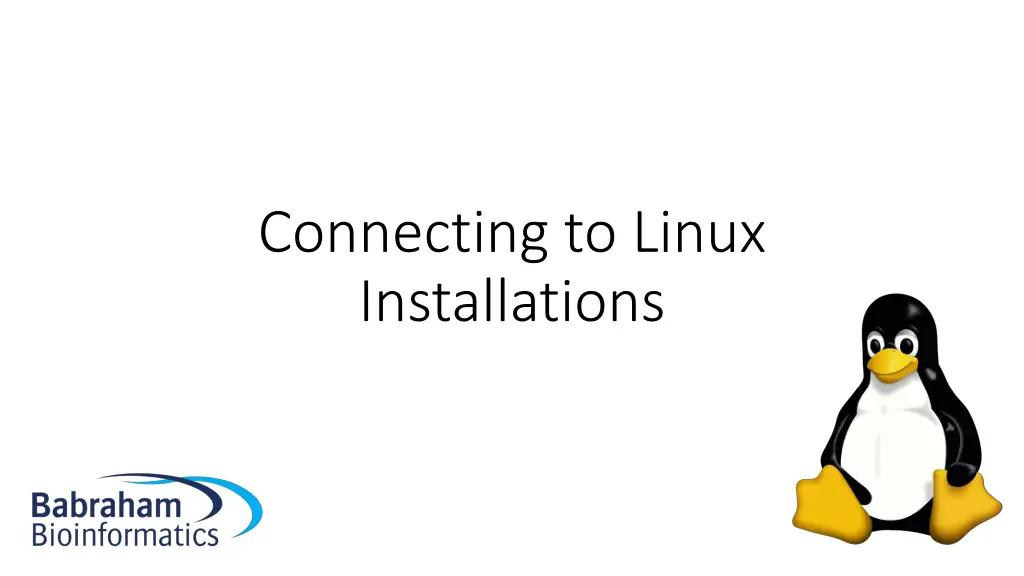 connecting to linux installations