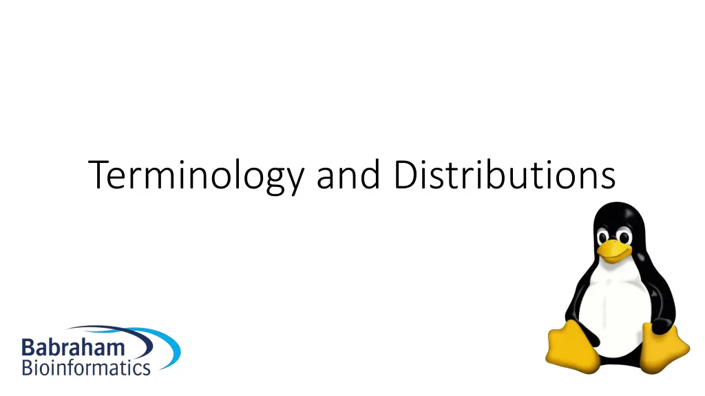 terminology and distributions