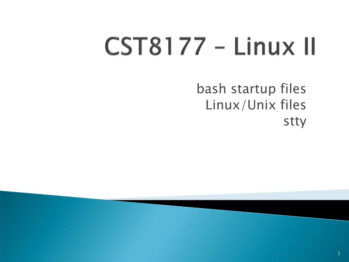 bash startup files linux unix files