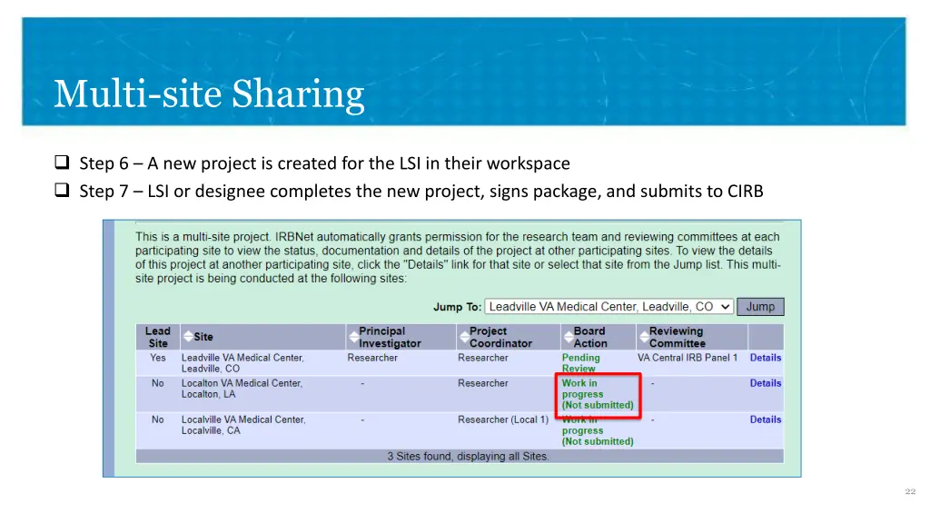 multi site sharing 3