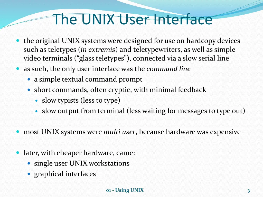 the unix user interface