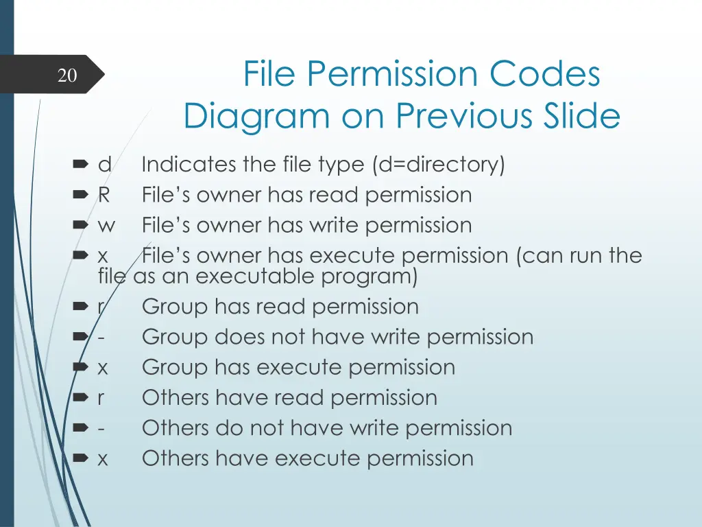 file permission codes diagram on previous slide