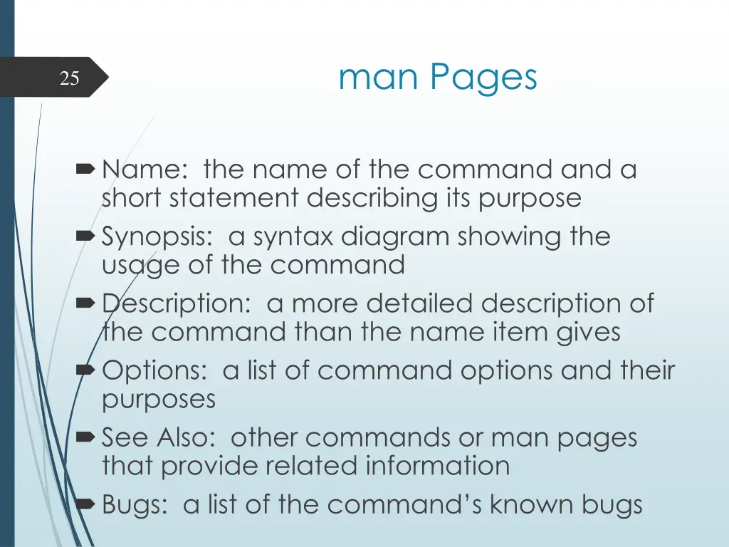 man pages