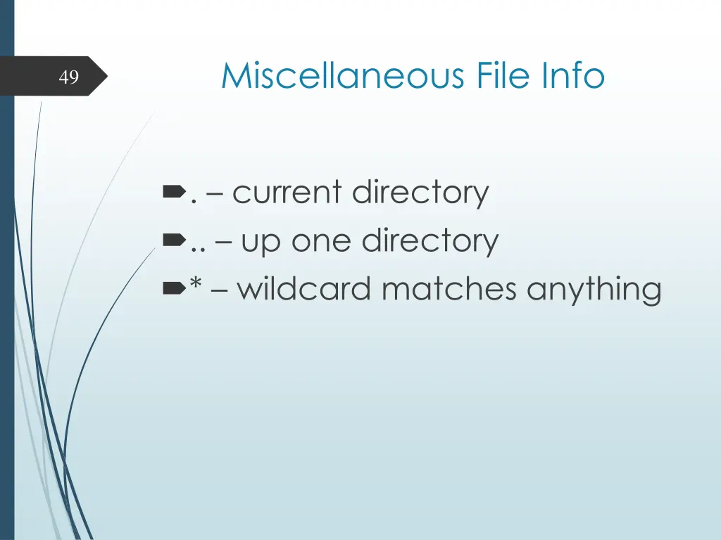 miscellaneous file info