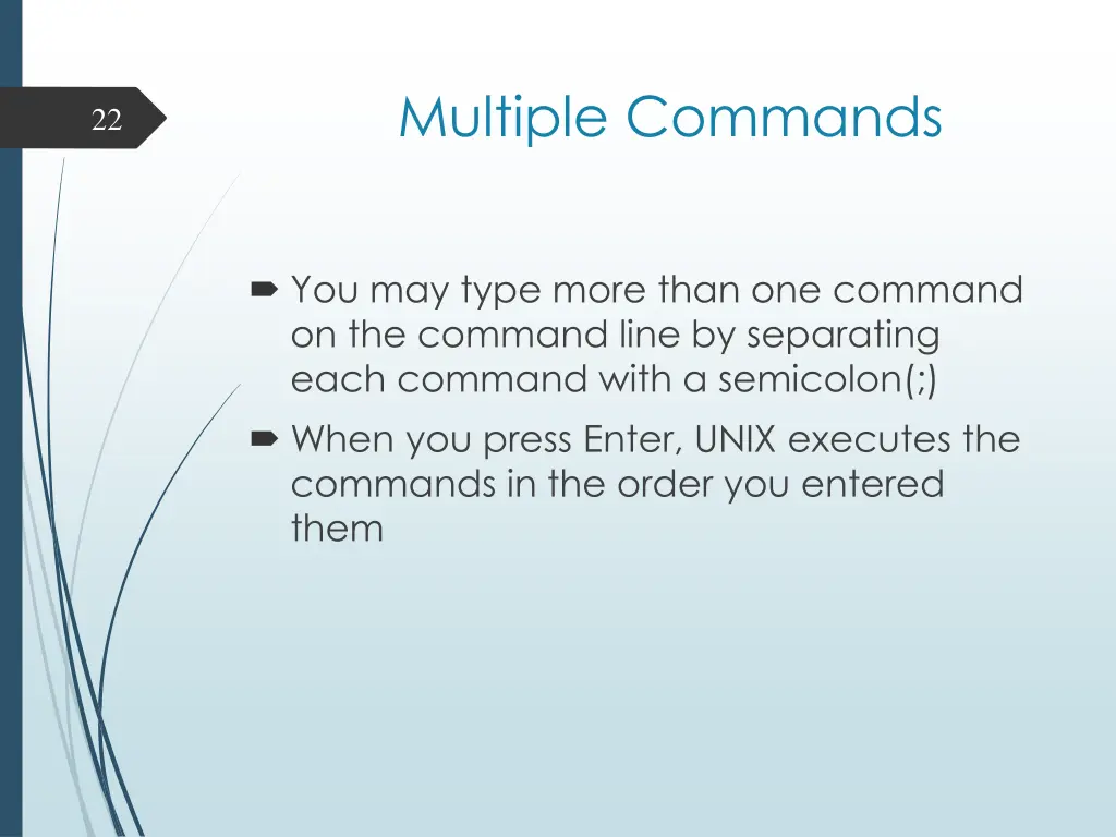 multiple commands