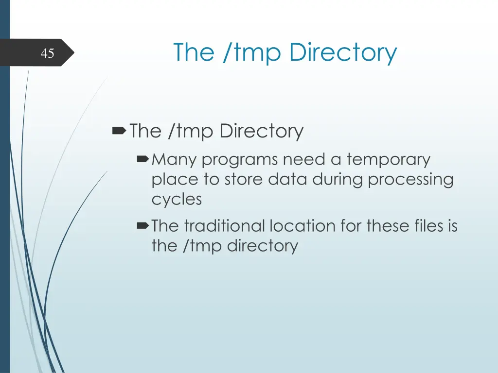 the tmp directory