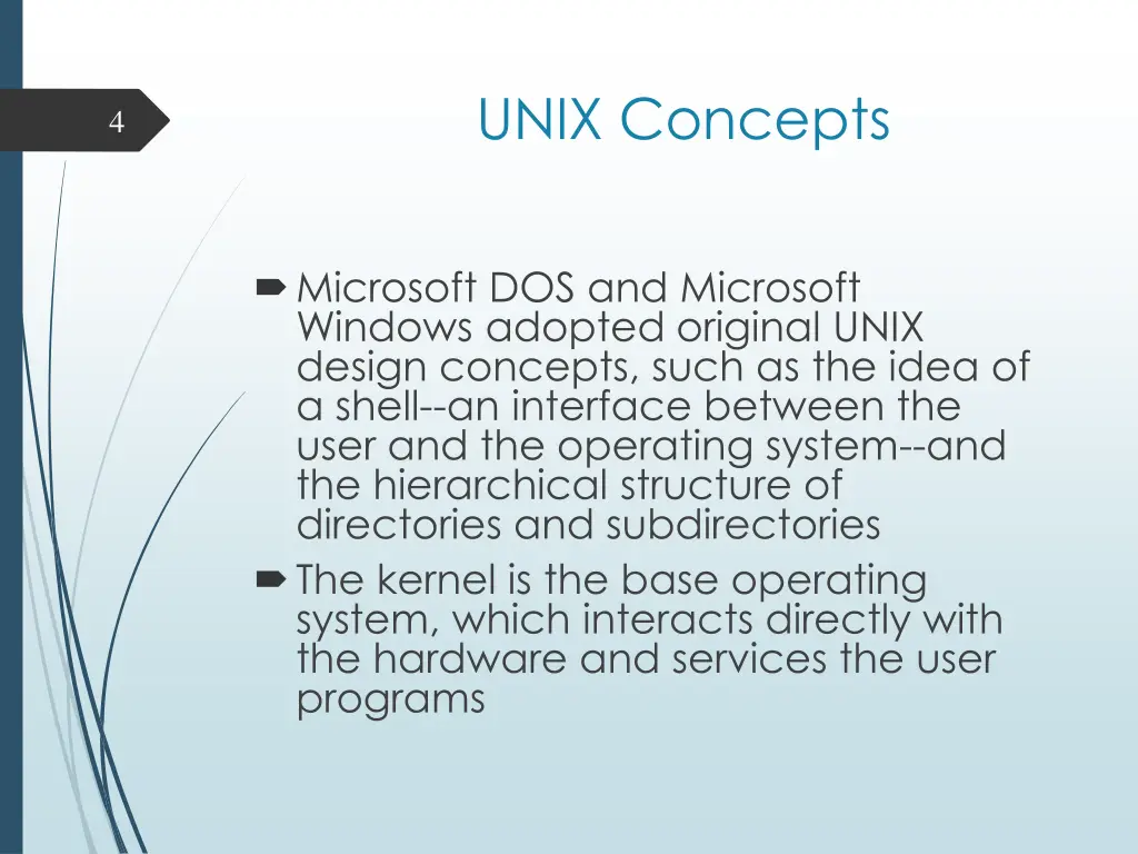 unix concepts