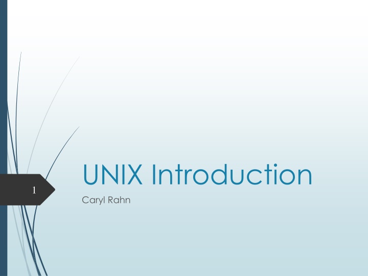 unix introduction caryl rahn